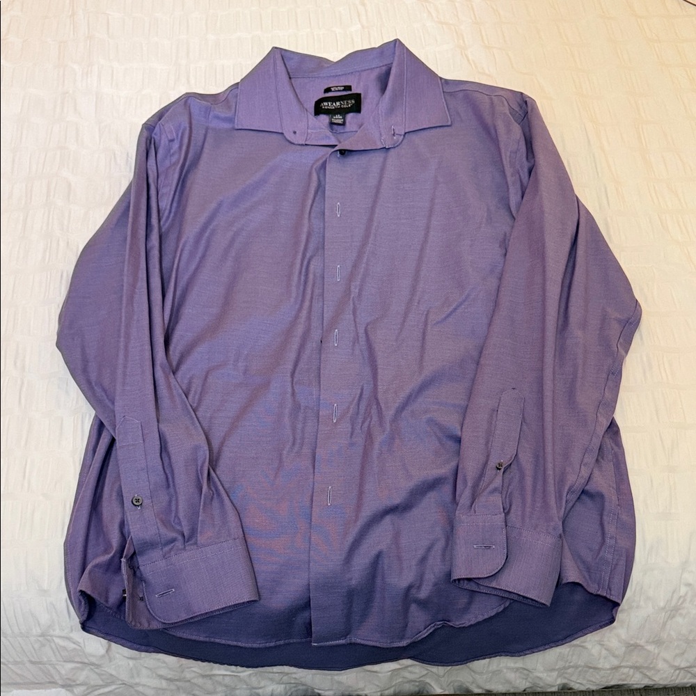 Kenneth Cole Men's Lavender Dress Shirt